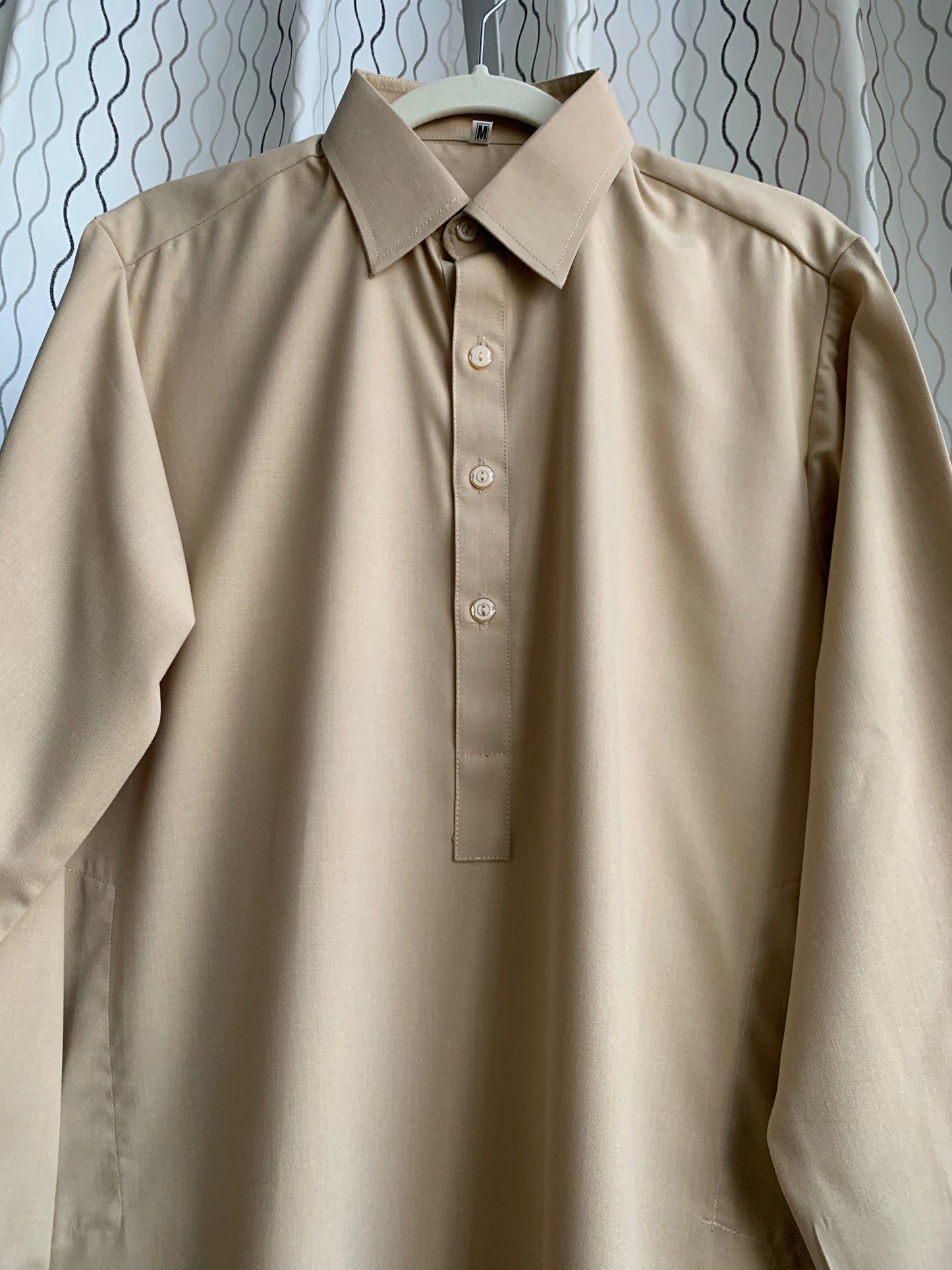 Introducing first time Online Custom Tailored Shalwar Kameez for Men. Send us your Desire Size and we will Stitch it for you! Contact us anytime at info@SaharaModestwear.com, we will be glad to answer your questions.