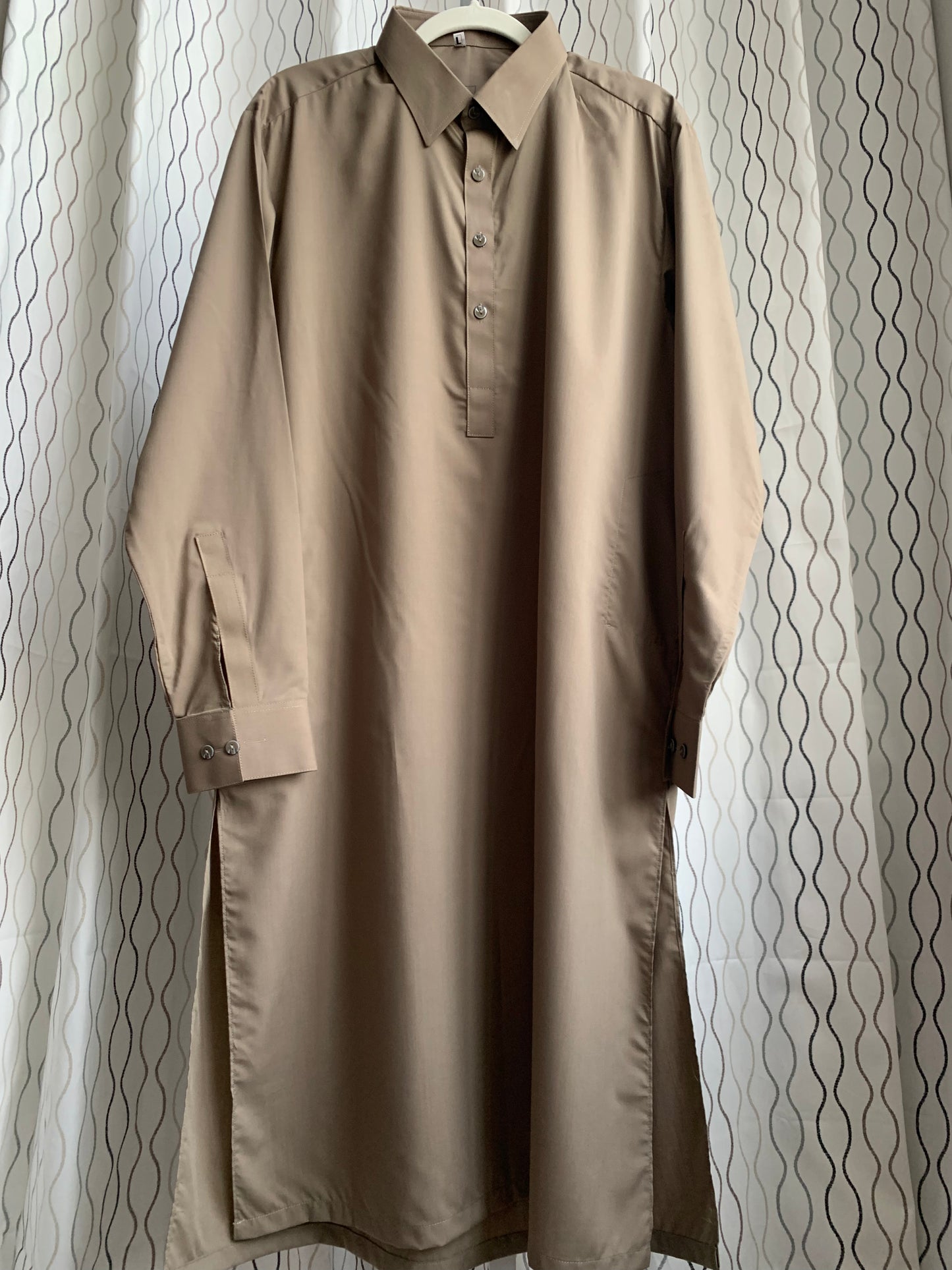 Introducing first time Online Custom Tailored Shalwar Kameez for Men. Send us your Desire Size and we will Stitch it for you! Contact us anytime at info@SaharaModestwear.com, we will be glad to answer your questions.