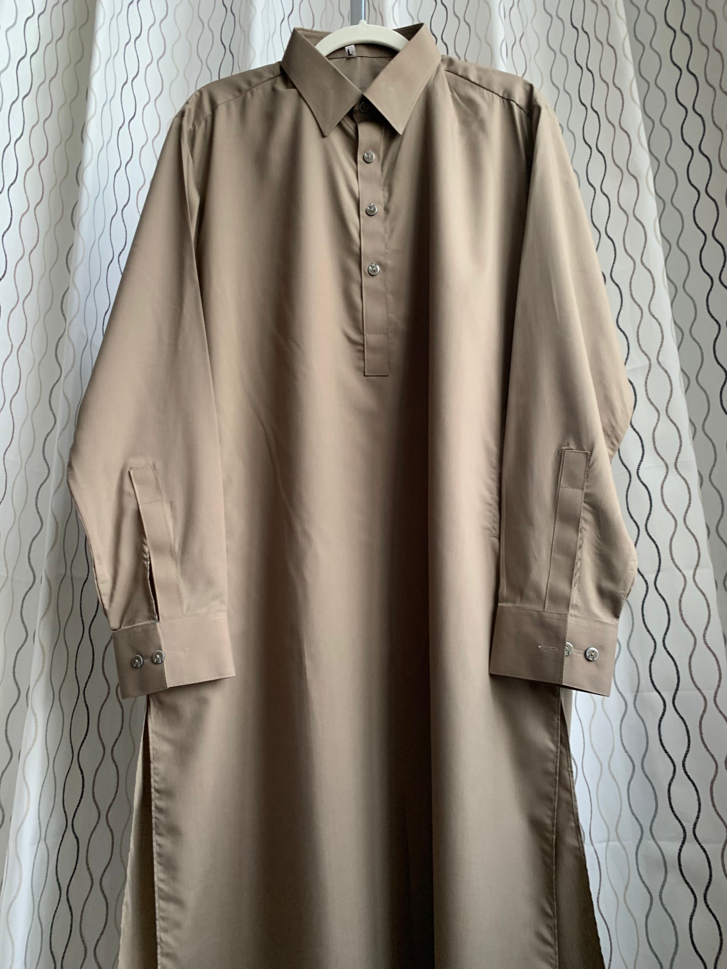 Introducing first time Online Custom Tailored Shalwar Kameez for Men. Send us your Desire Size and we will Stitch it for you! Contact us anytime at info@SaharaModestwear.com, we will be glad to answer your questions.