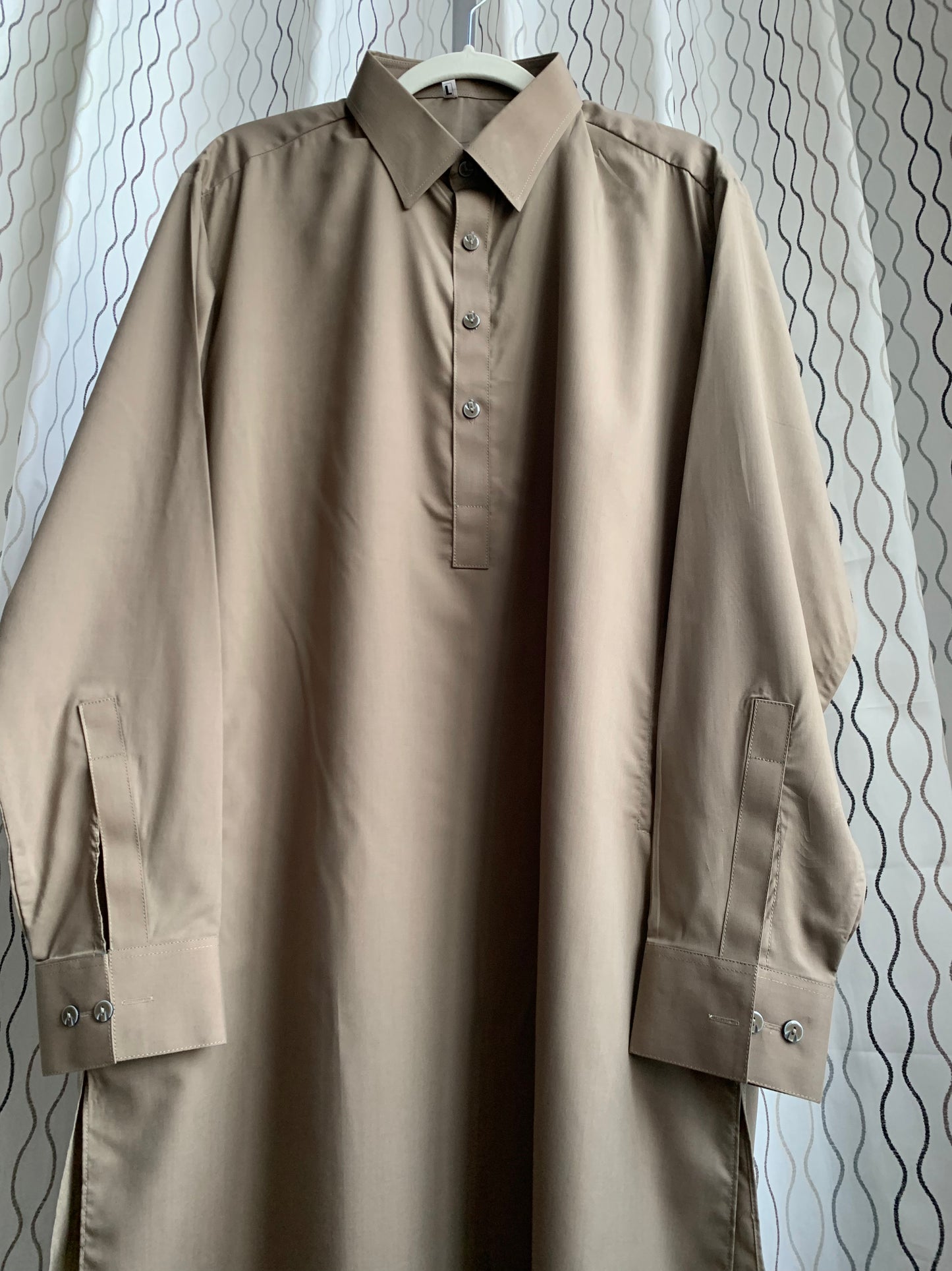 Introducing first time Online Custom Tailored Shalwar Kameez for Men. Send us your Desire Size and we will Stitch it for you! Contact us anytime at info@SaharaModestwear.com, we will be glad to answer your questions.