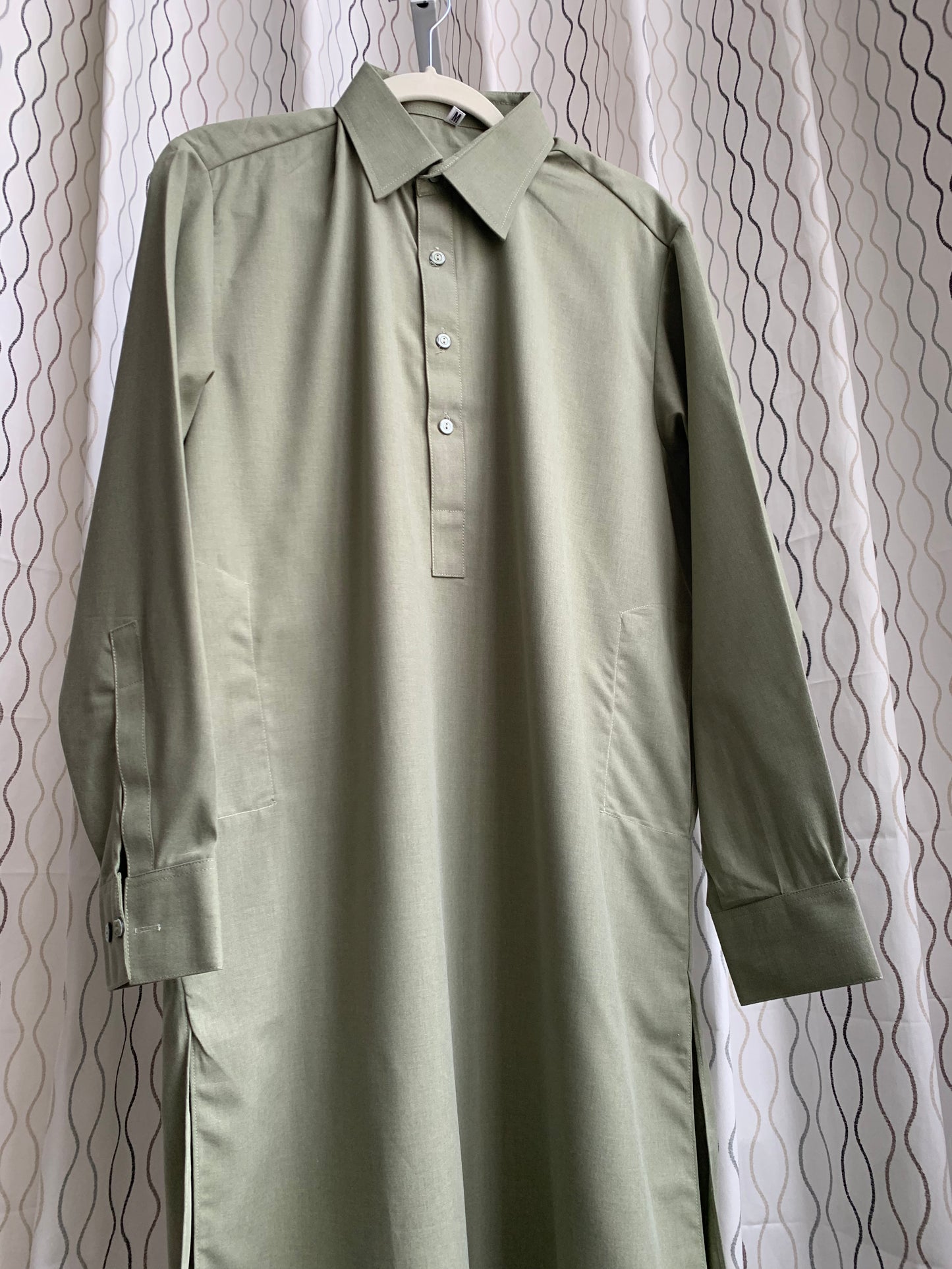 Introducing first time Online Custom Tailored Shalwar Kameez for Men. Send us your Desire Size and we will Stitch it for you! Contact us anytime at info@SaharaModestwear.com, we will be glad to answer your questions.