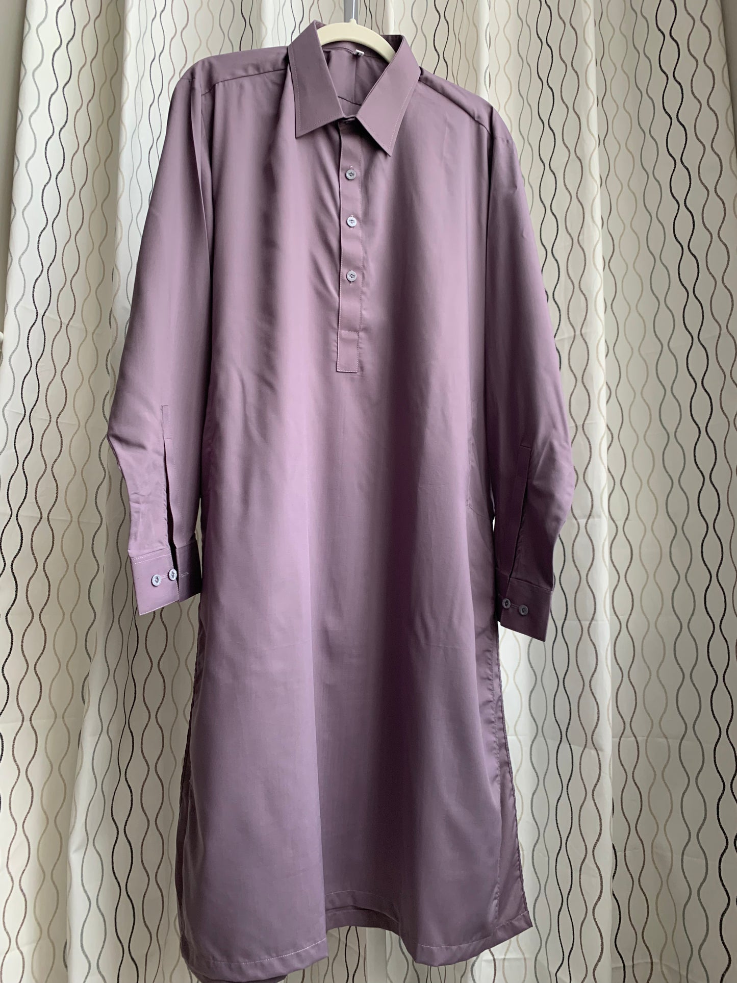 Introducing first time Online Custom Tailored Shalwar Kameez for Men. Send us your Desire Size and we will Stitch it for you! Contact us anytime at info@SaharaModestwear.com, we will be glad to answer your questions.