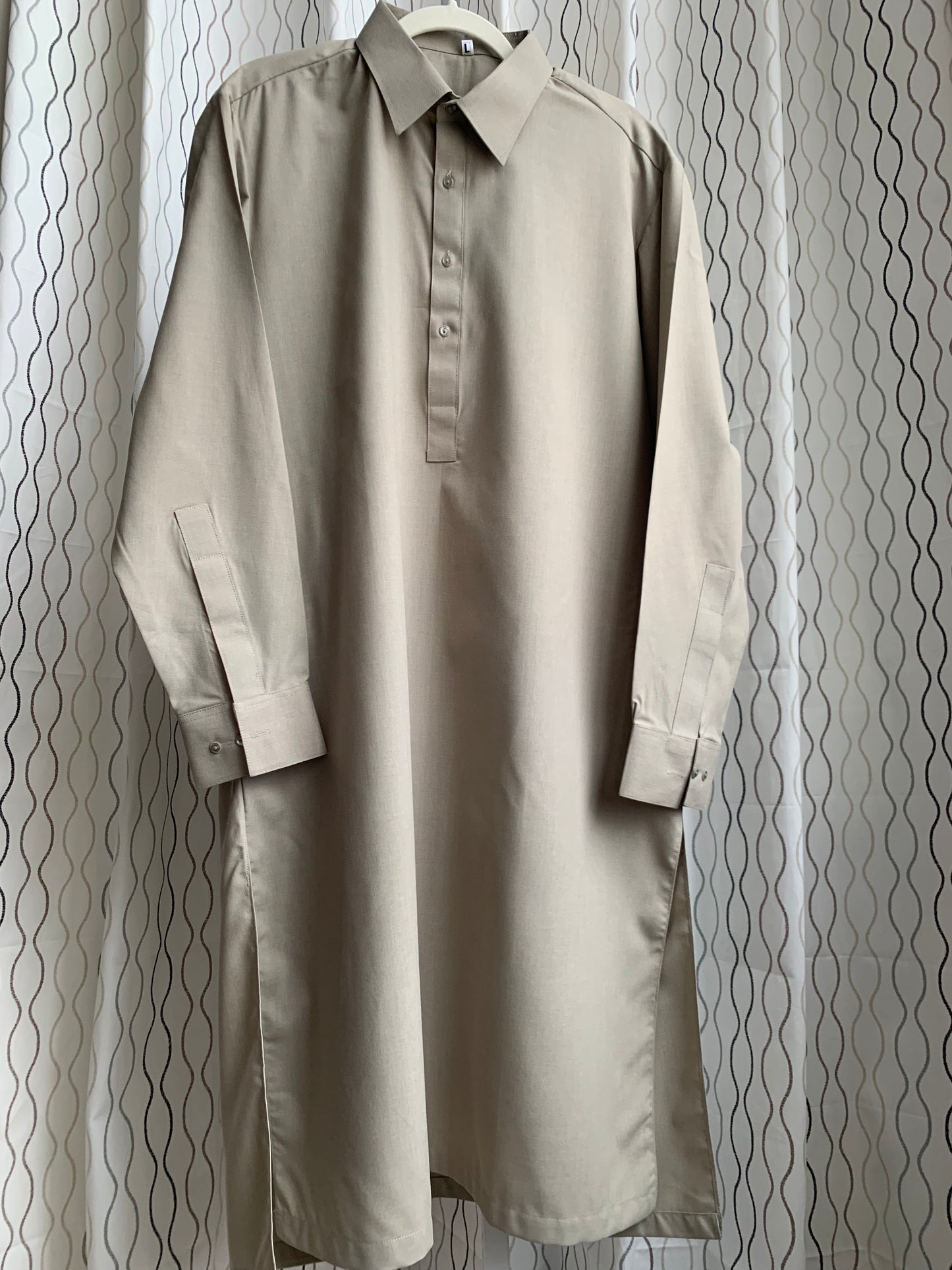 Introducing first time Online Custom Tailored Shalwar Kameez for Men. Send us your Desire Size and we will Stitch it for you! Contact us anytime at info@SaharaModestwear.com, we will be glad to answer your questions.