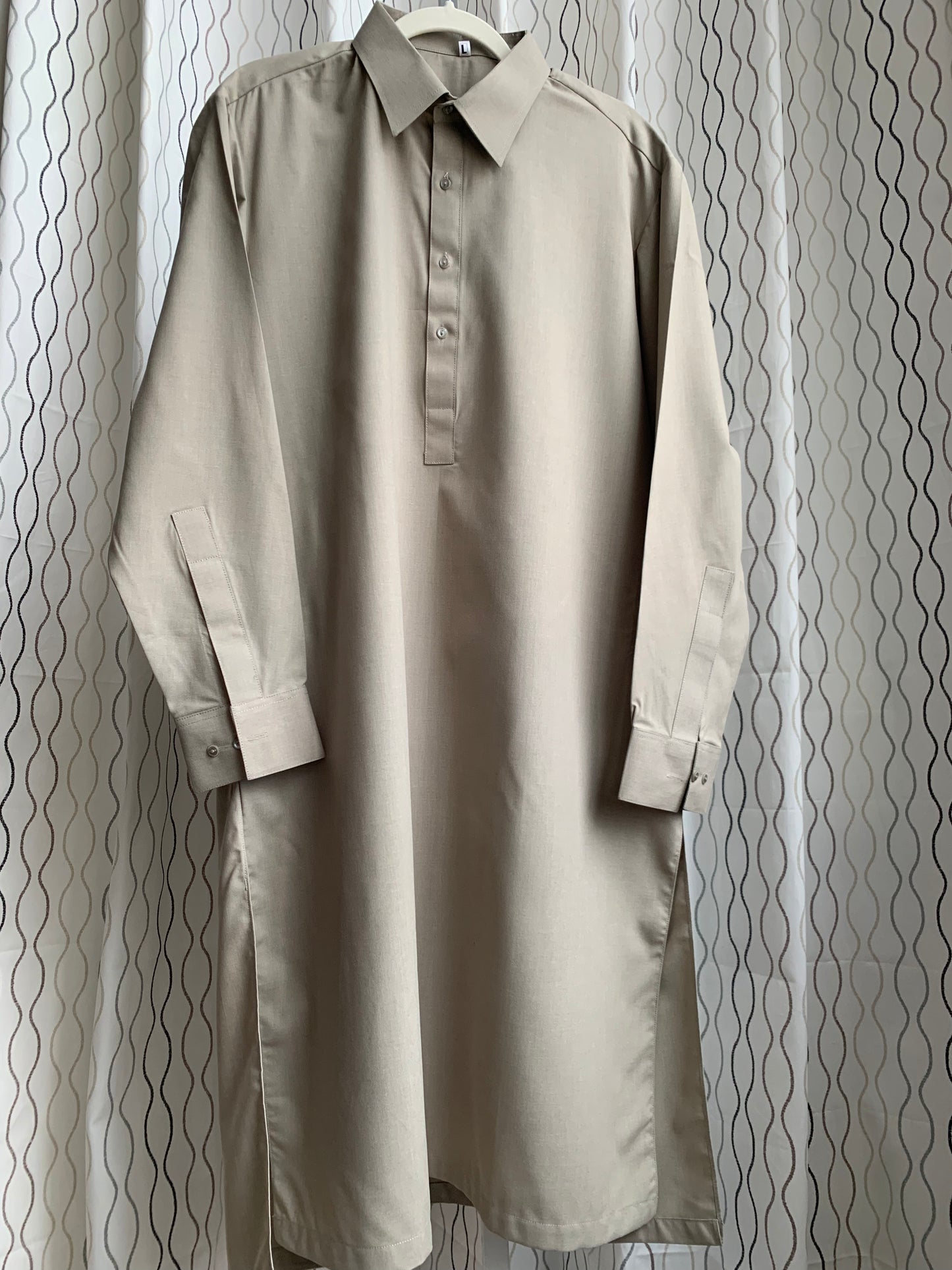 Introducing first time Online Custom Tailored Shalwar Kameez for Men. Send us your Desire Size and we will Stitch it for you! Contact us anytime at info@SaharaModestwear.com, we will be glad to answer your questions.