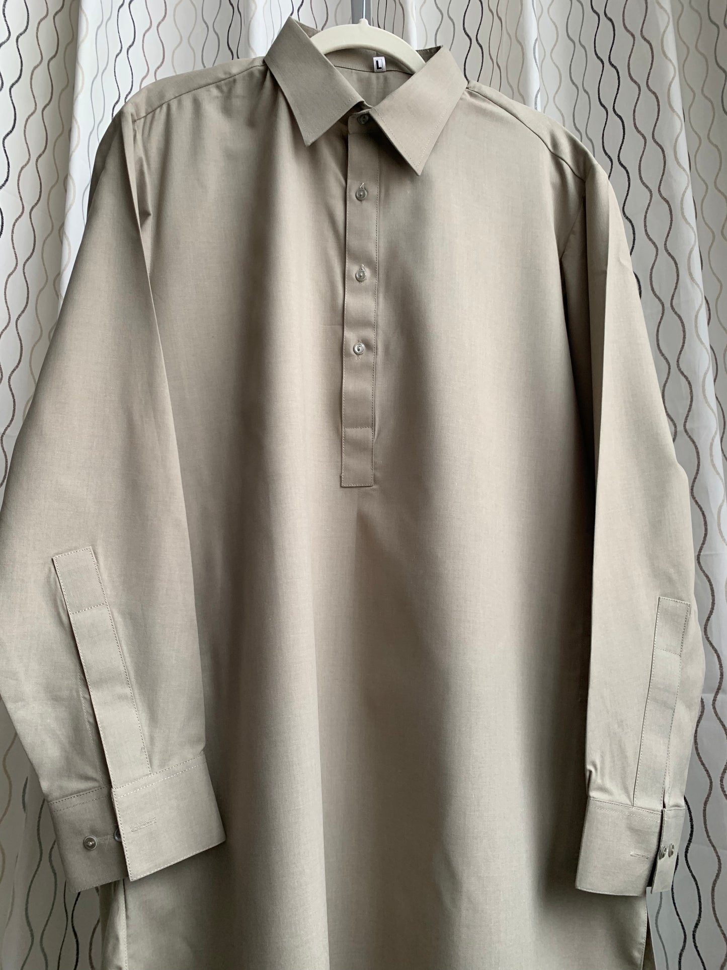 Introducing first time Online Custom Tailored Shalwar Kameez for Men. Send us your Desire Size and we will Stitch it for you! Contact us anytime at info@SaharaModestwear.com, we will be glad to answer your questions.