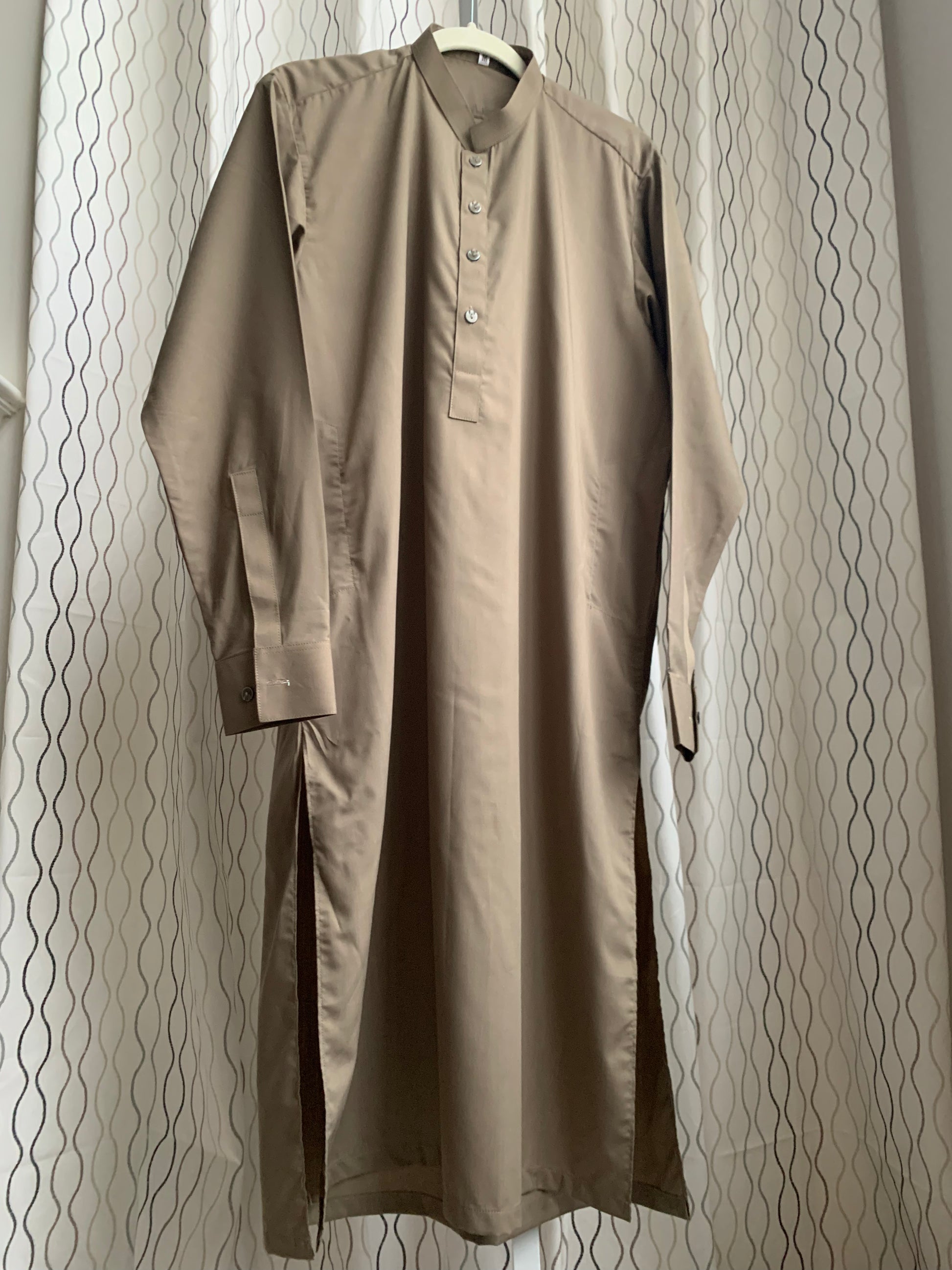 Introducing first time Online Custom Tailored Shalwar Kameez for Men. Send us your Desire Size and we will Stitch it for you! Contact us anytime at info@SaharaModestwear.com, we will be glad to answer your questions. 
