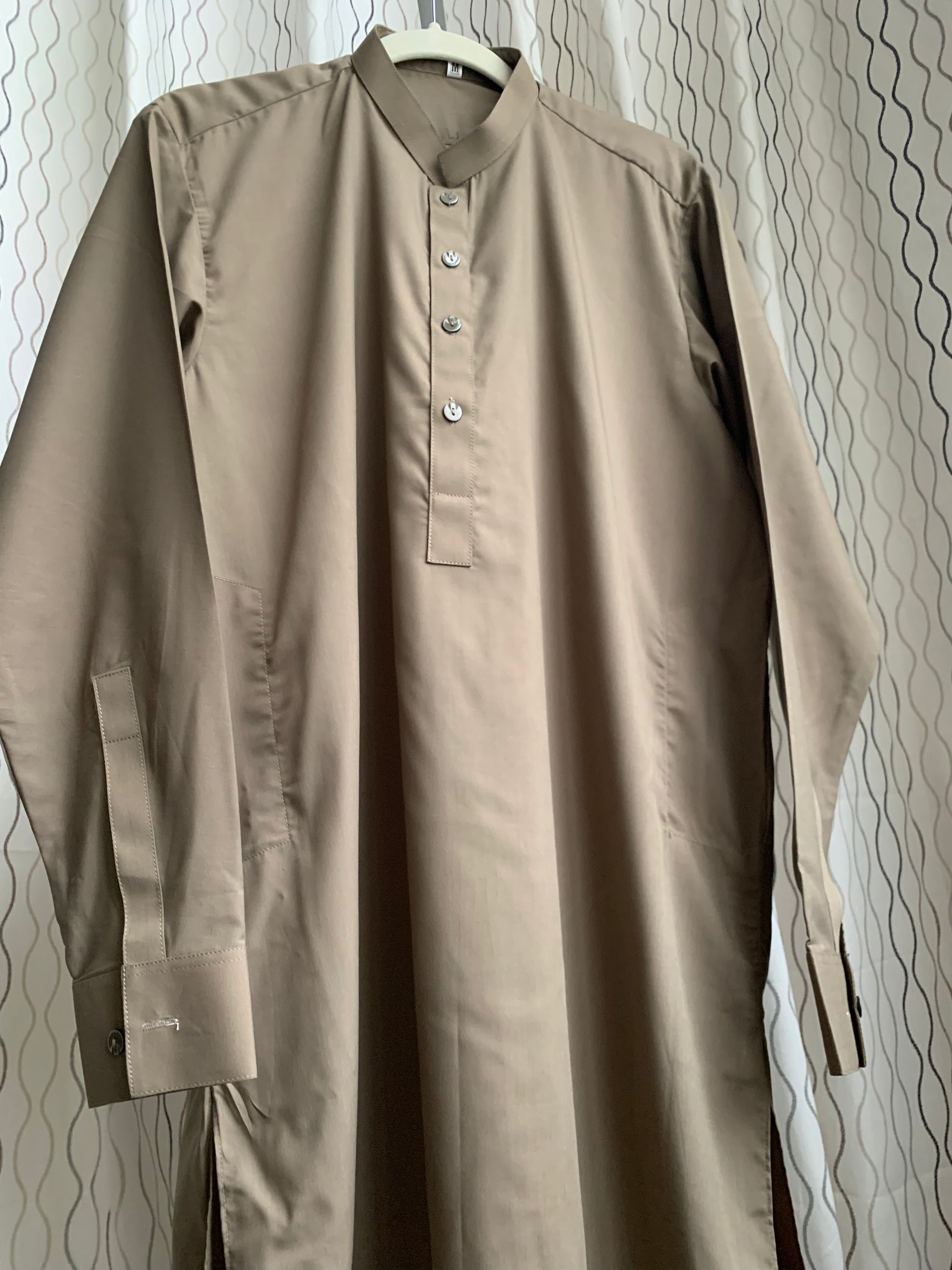 Introducing first time Online Custom Tailored Shalwar Kameez for Men. Send us your Desire Size and we will Stitch it for you! Contact us anytime at info@SaharaModestwear.com, we will be glad to answer your questions. 
