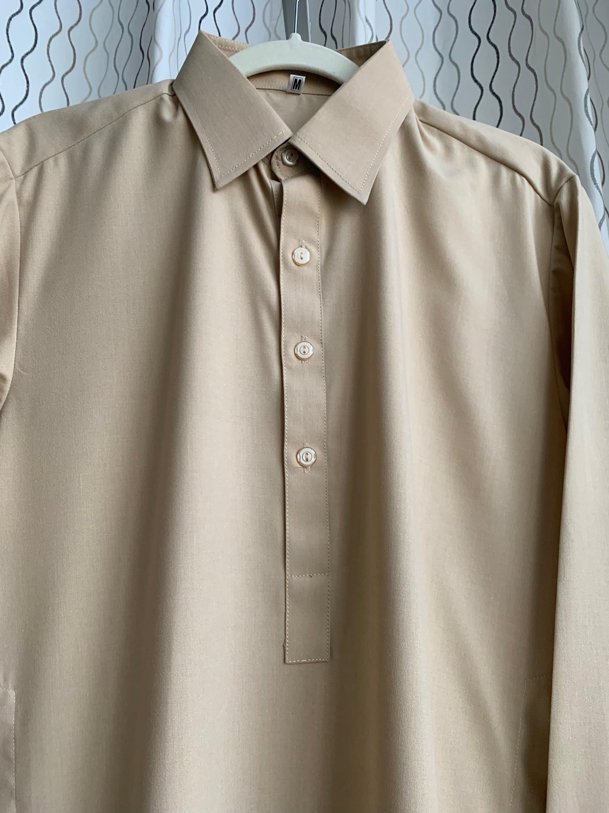 Introducing first time Online Custom Tailored Shalwar Kameez for Men. Send us your Desire Size and we will Stitch it for you! Contact us anytime at info@SaharaModestwear.com, we will be glad to answer your questions. 