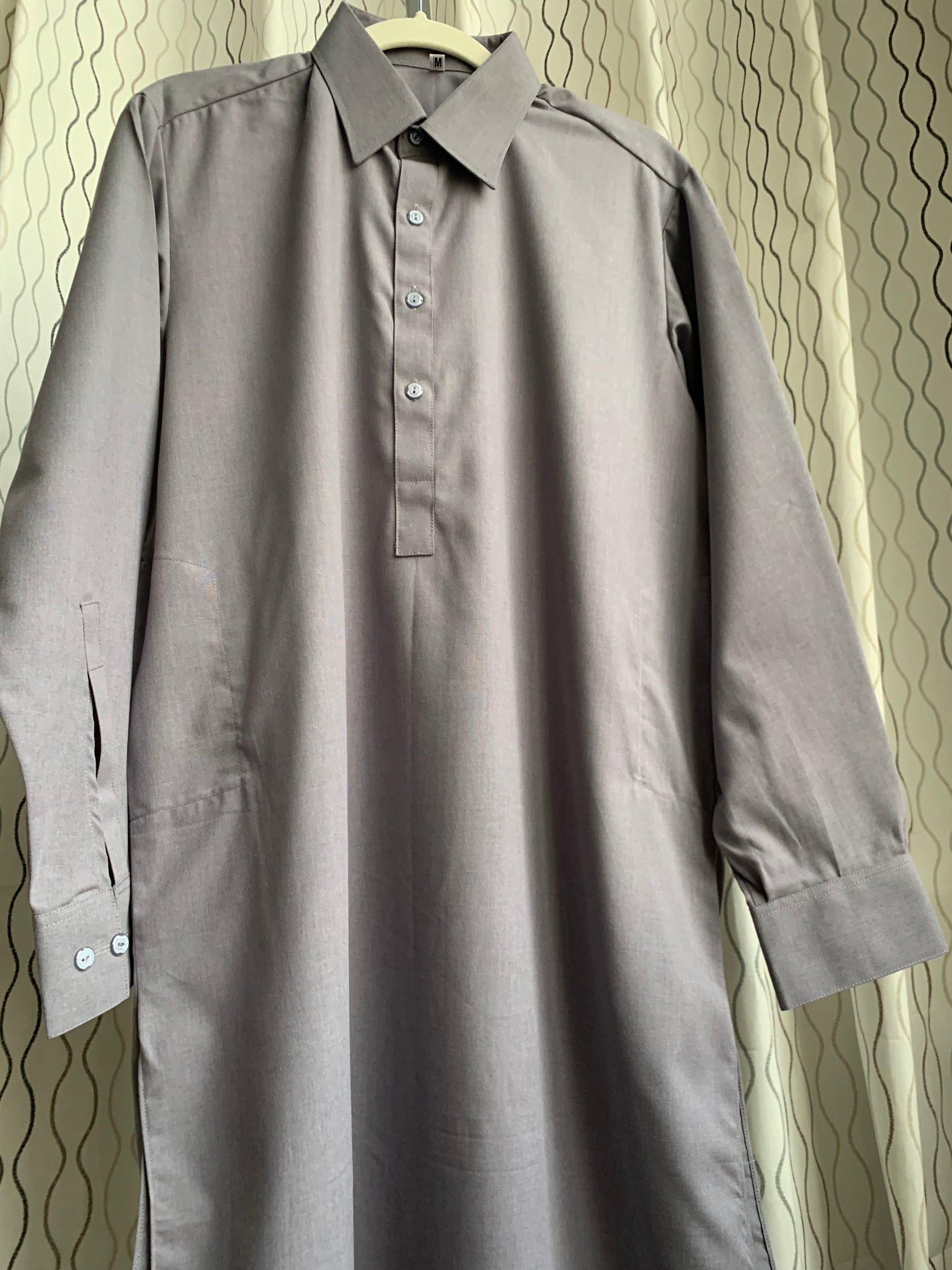 Introducing first time Online Custom Tailored Shalwar Kameez for Men. Send us your Desire Size and we will Stitch it for you! Contact us anytime at info@SaharaModestwear.com, we will be glad to answer your questions. 