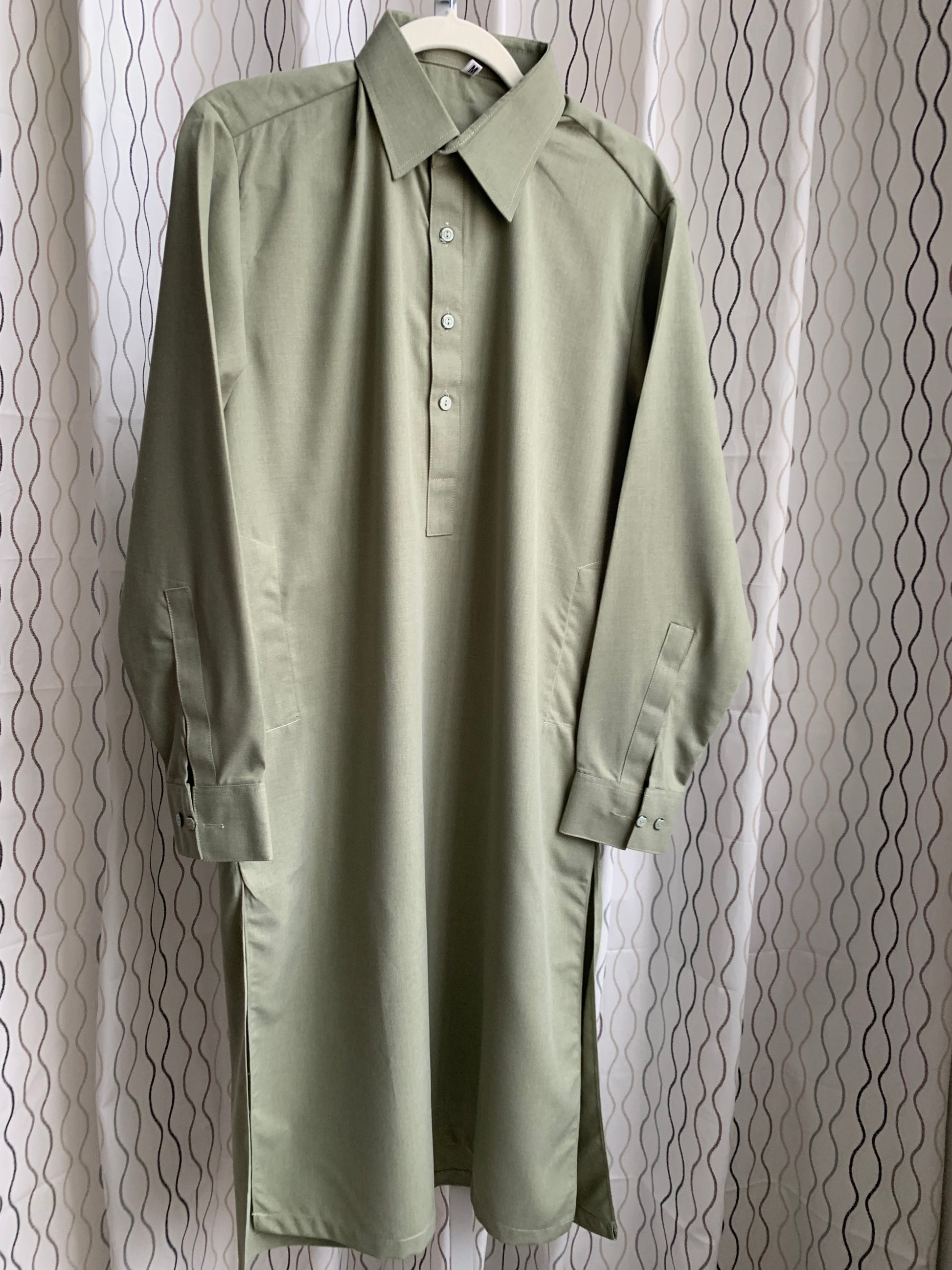 Introducing first time Online Custom Tailored Shalwar Kameez for Men. Send us your Desire Size and we will Stitch it for you! Contact us anytime at info@SaharaModestwear.com, we will be glad to answer your questions. 