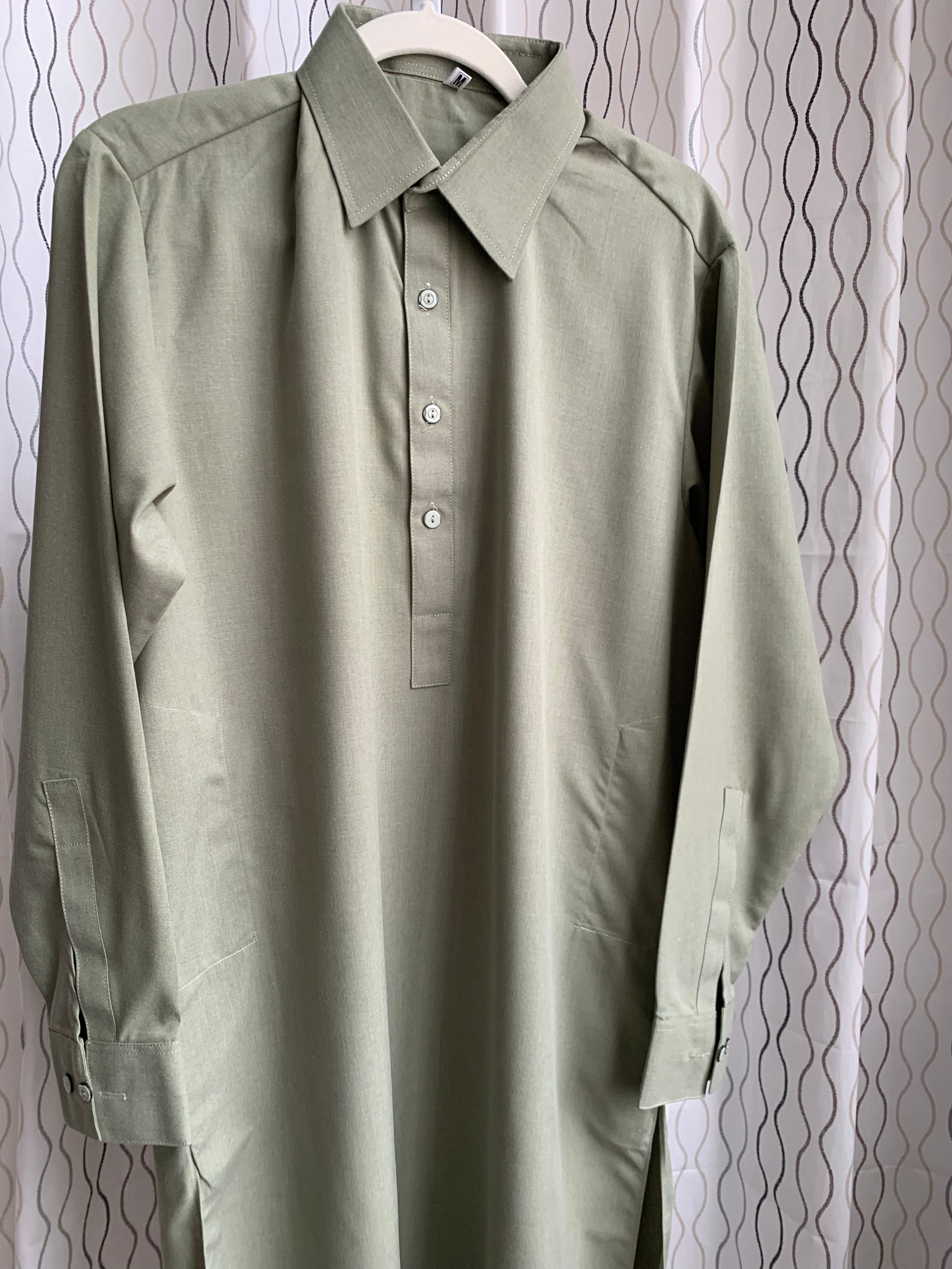 Introducing first time Online Custom Tailored Shalwar Kameez for Men. Send us your Desire Size and we will Stitch it for you! Contact us anytime at info@SaharaModestwear.com, we will be glad to answer your questions. 
