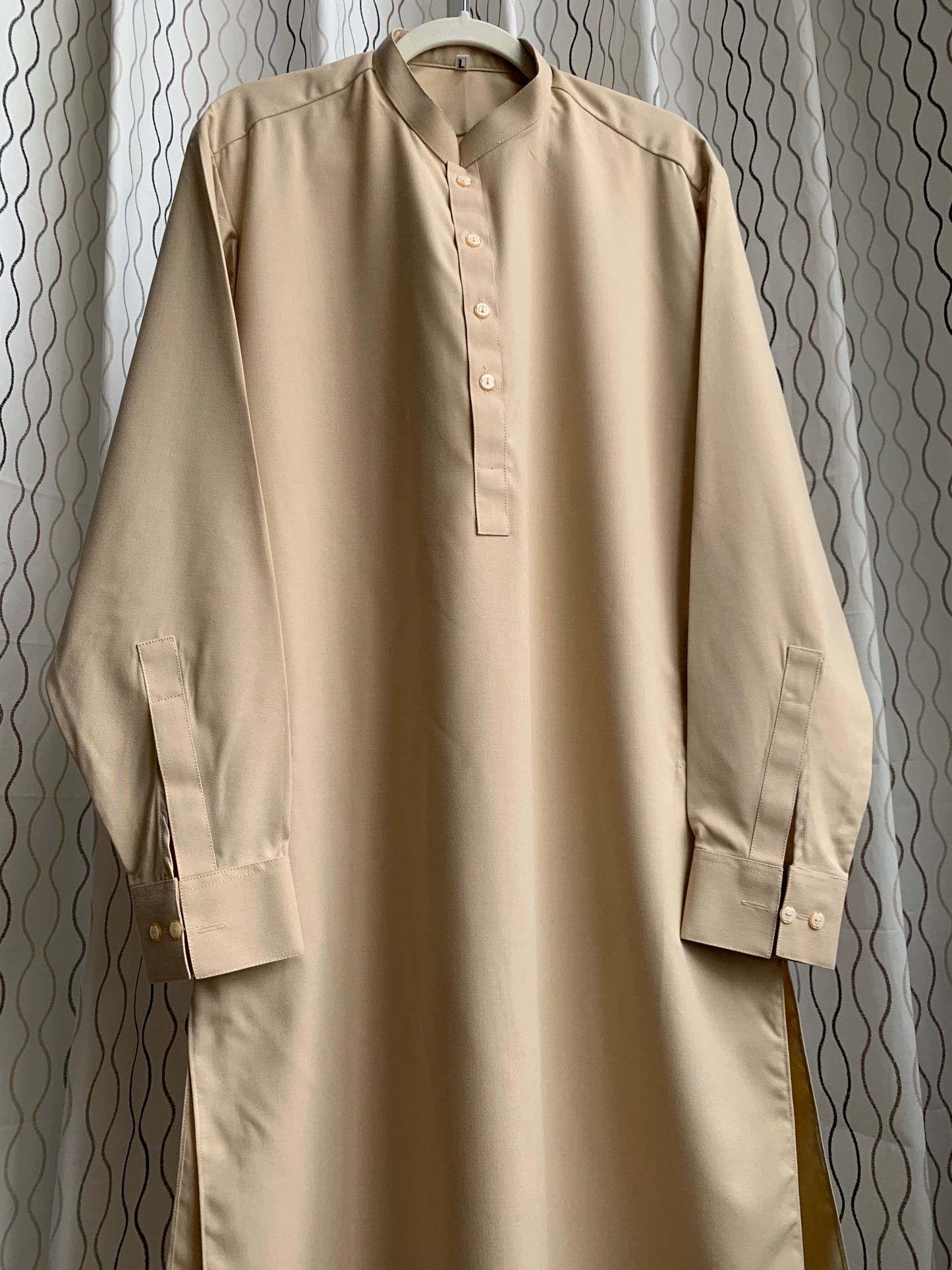 Introducing first time Online Custom Tailored Shalwar Kameez for Men. Send us your Desire Size and we will Stitch it for you! Contact us anytime at info@SaharaModestwear.com, we will be glad to answer your questions. 