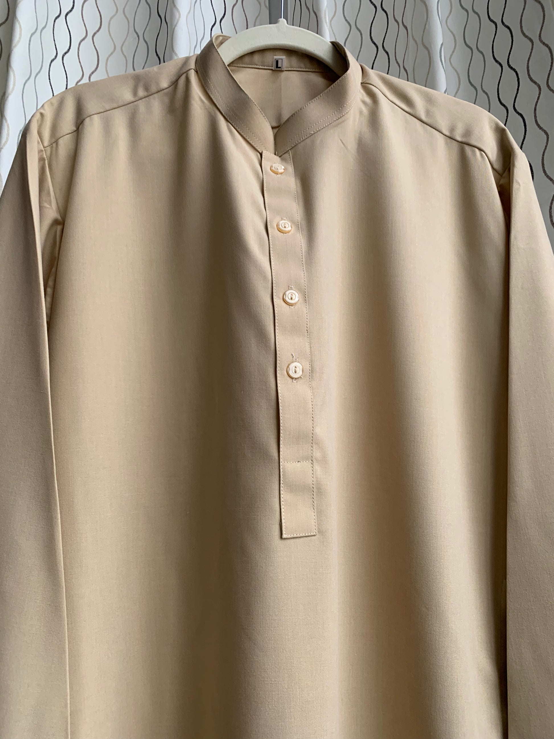 Introducing first time Online Custom Tailored Shalwar Kameez for Men. Send us your Desire Size and we will Stitch it for you! Contact us anytime at info@SaharaModestwear.com, we will be glad to answer your questions. 
