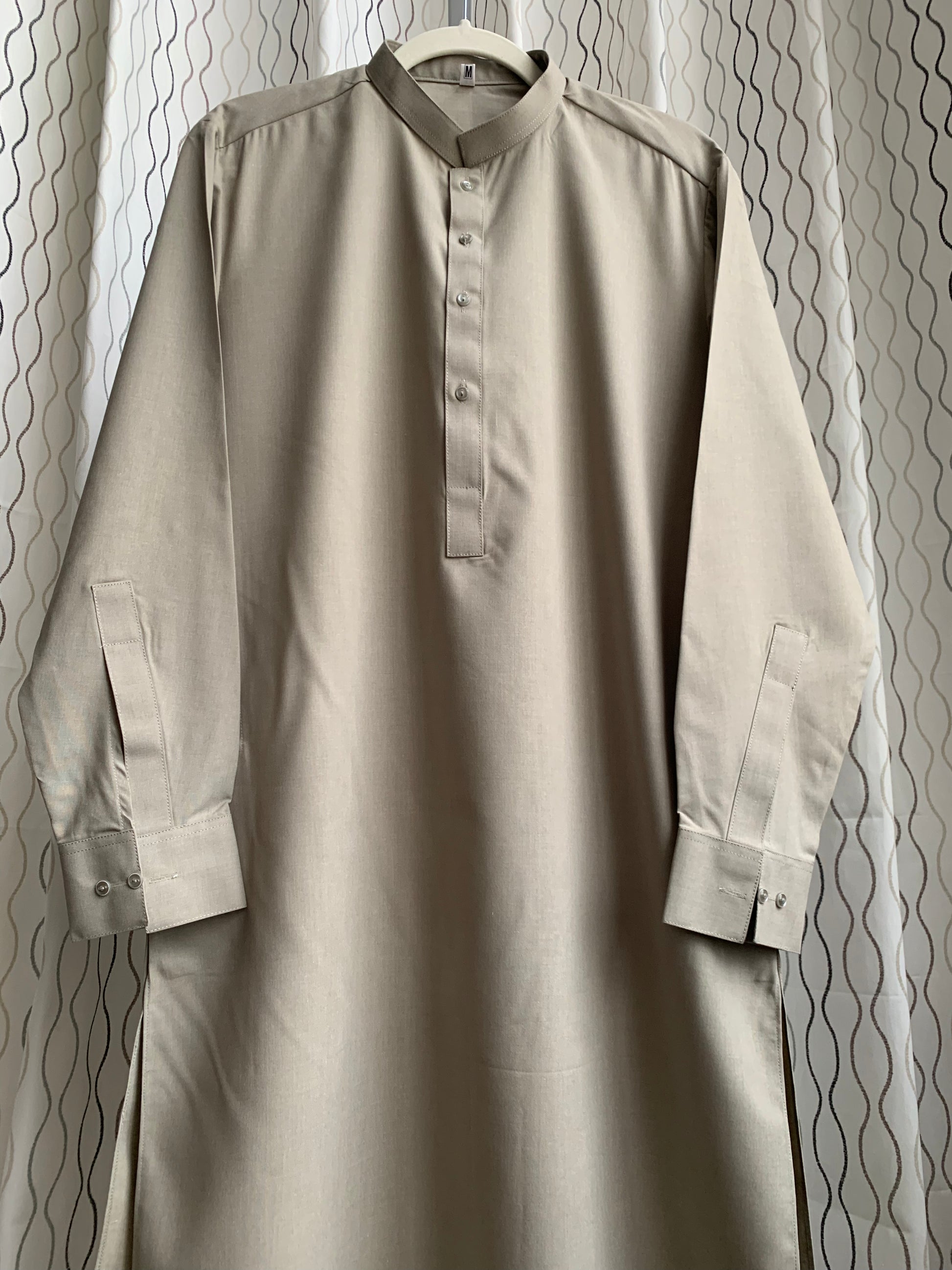 Introducing first time Online Custom Tailored Shalwar Kameez for Men. Send us your Desire Size and we will Stitch it for you! Contact us anytime at info@SaharaModestwear.com, we will be glad to answer your questions. 