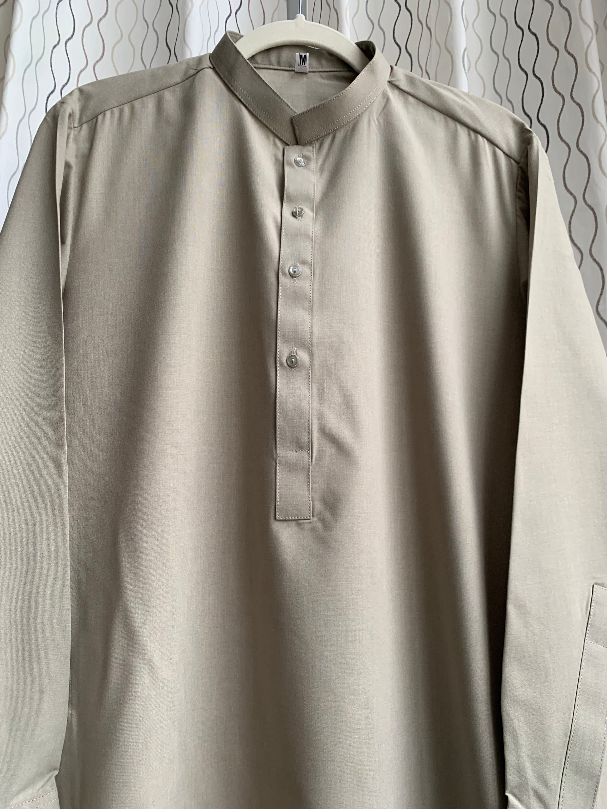 Introducing first time Online Custom Tailored Shalwar Kameez for Men. Send us your Desire Size and we will Stitch it for you! Contact us anytime at info@SaharaModestwear.com, we will be glad to answer your questions. 