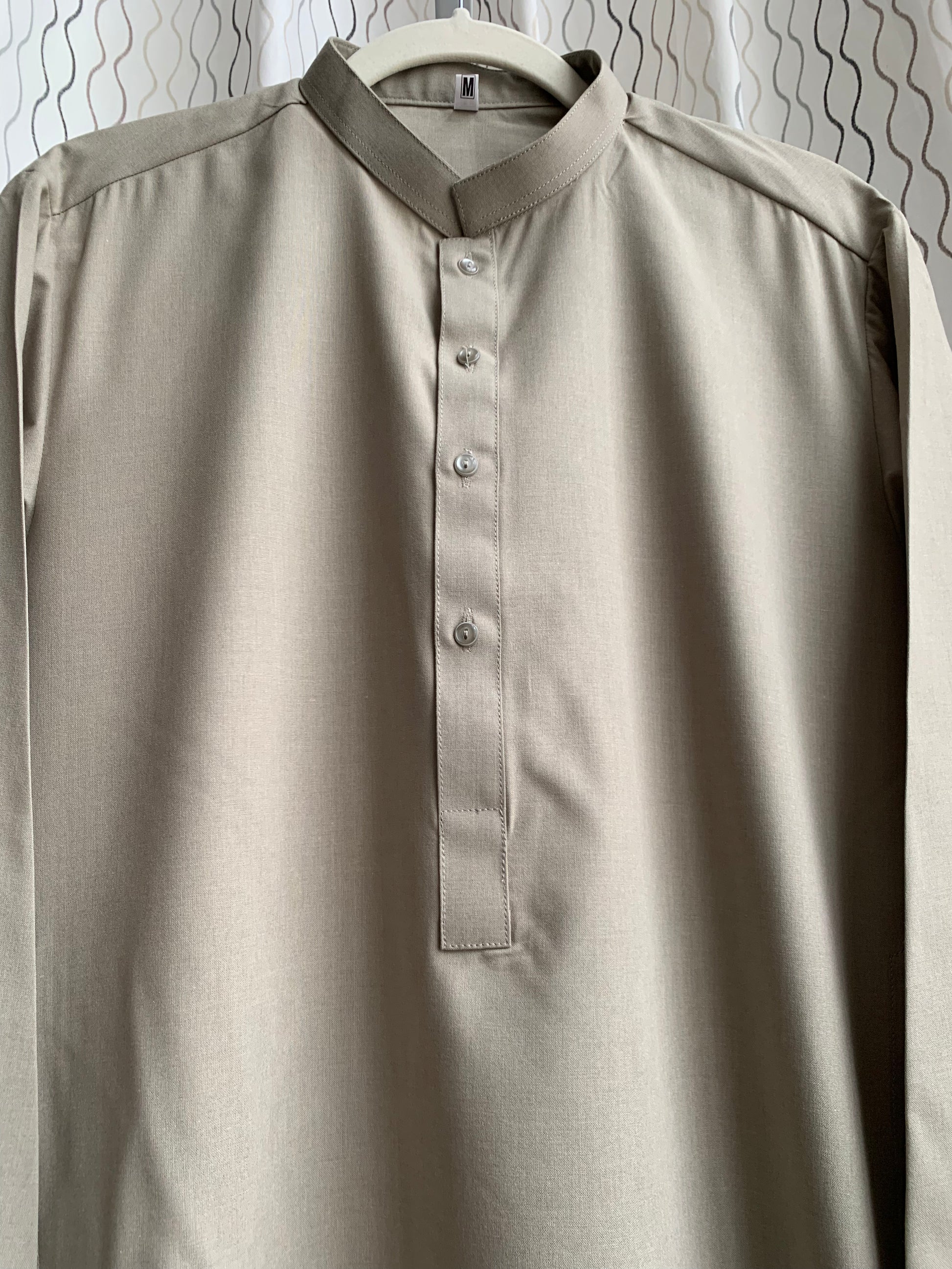 Introducing first time Online Custom Tailored Shalwar Kameez for Men. Send us your Desire Size and we will Stitch it for you! Contact us anytime at info@SaharaModestwear.com, we will be glad to answer your questions. 